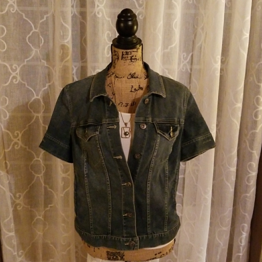 Vince Camuto Denim Jacket Short Sleeve